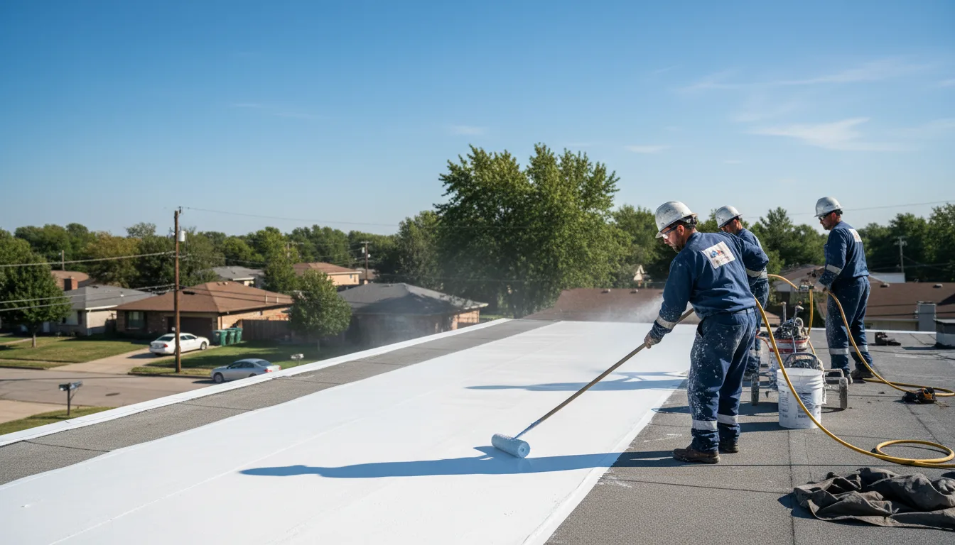 Commercial roof coating in Pyatt, AR near me